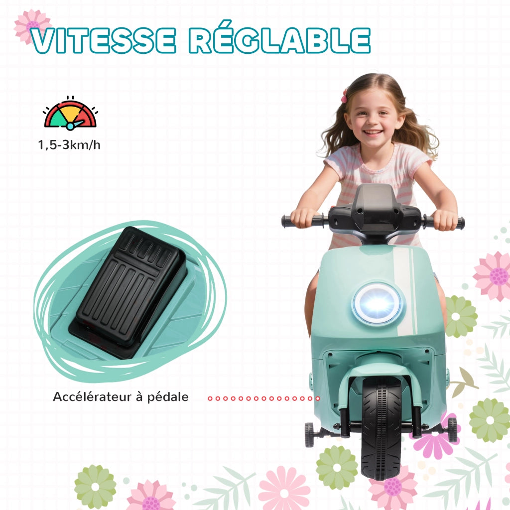 Moto Elettrica Bambini con Musica e Luci ¨C zephmum ¨C Rosso