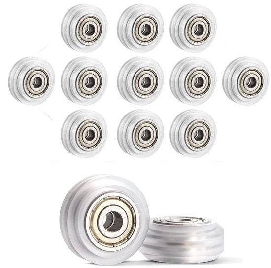 Set di ruote in policarbonato da 13 - 625zz - Sostituzioni V-slot - Sostenibile - Diametro esterno 24mm - Ruote per stampante 3D