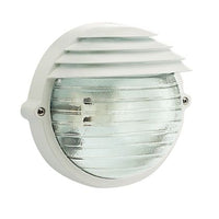 Lampada Applique Tonda Grande Colore Bianco per Esterno Linea Palpebra Sovil