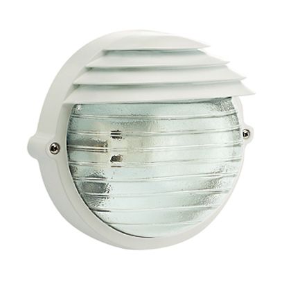 Lampada Applique Tonda Grande Colore Bianco per Esterno Linea Palpebra Sovil