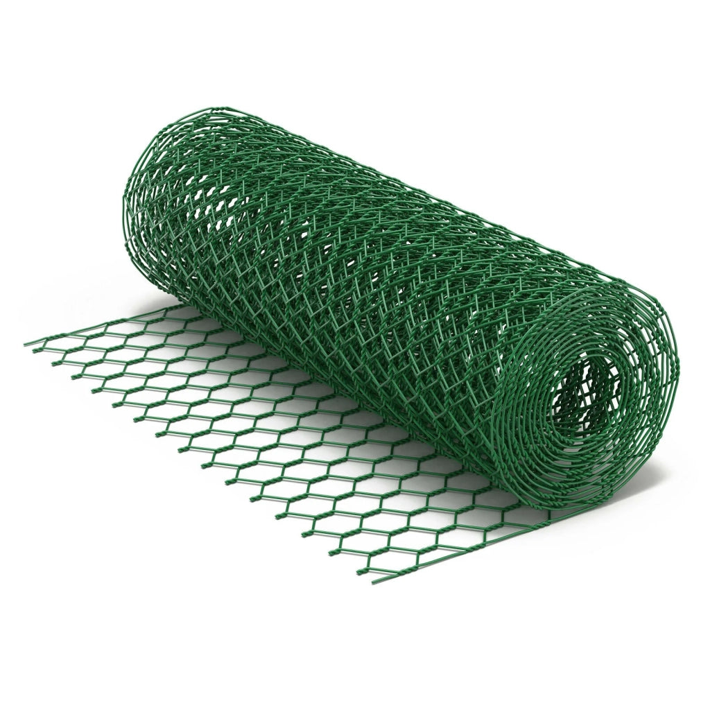 Rete metallica per voliera verde con maglie da 25 x 25 mm rotolo da 120 cm x 10 m 16_0001849
