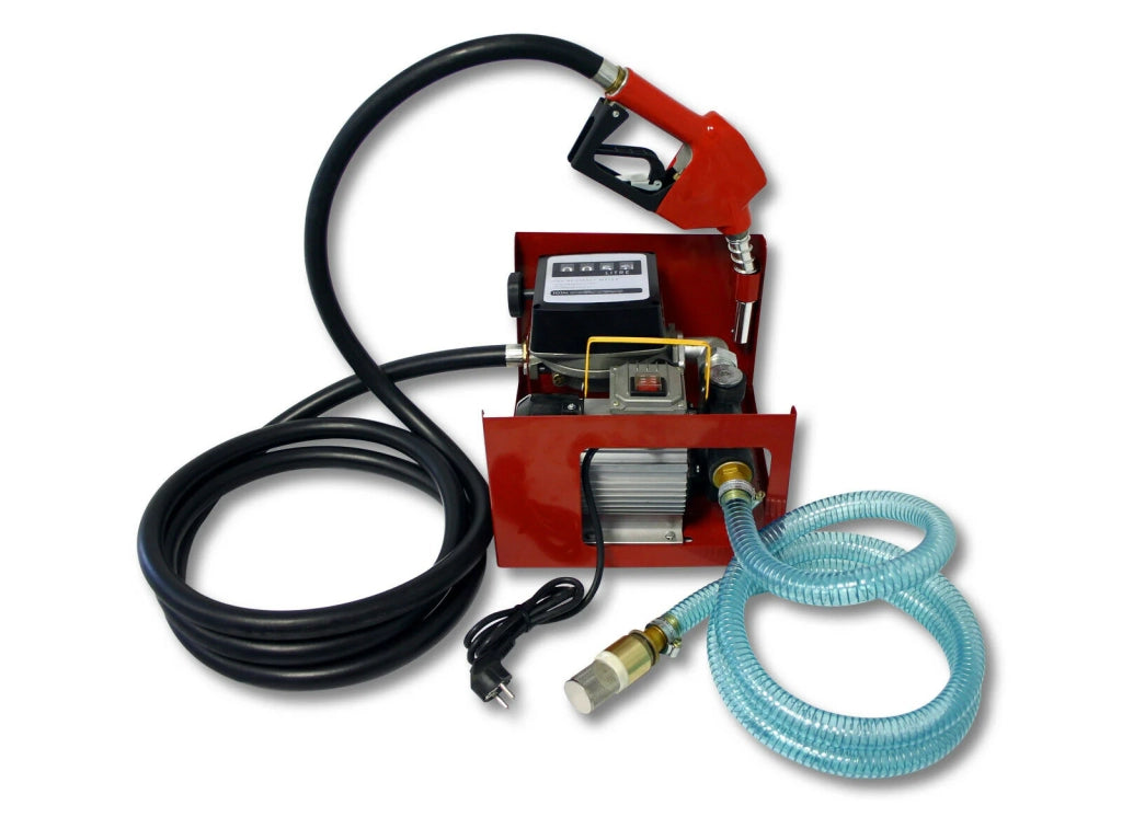 Pompa autoadescante per carburante o biodiesel 230V/550W 60L/min mobile con pistola automatica. 16_0000605