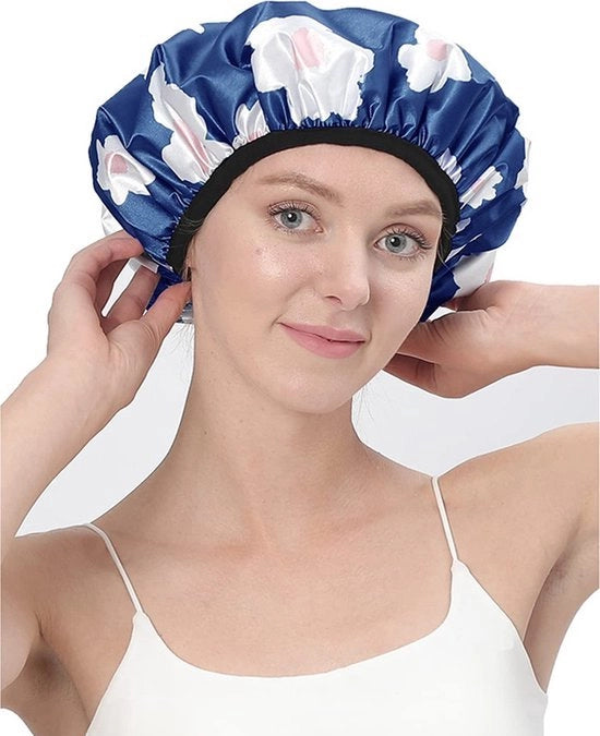 Cappuccio per doccia - Adatto per tutti i tipi di capelli lunghi, regolabile nella lunghezza