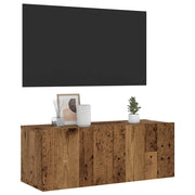 vidaXL Mobile TV a Parete Legno Antico 80x30x30 cm in Truciolato