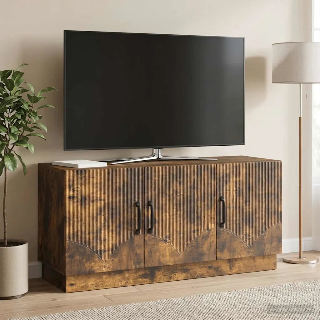 Mobile TV Rovere Fumo 99 x 34,5 x 47 cm Legno ingegnerizzato 895410