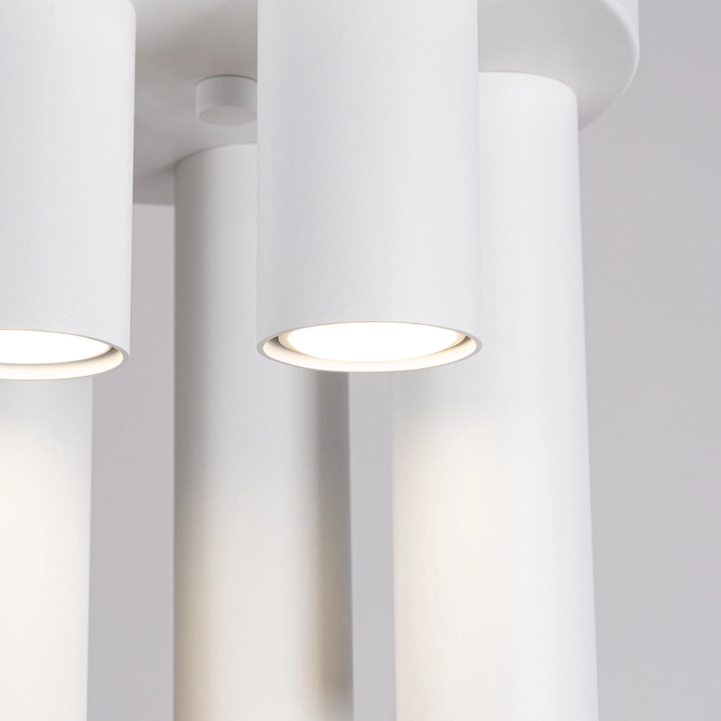 Plafoniera moderna bianca tonda Ø25 5xGU10 MODENO Pure Lume
