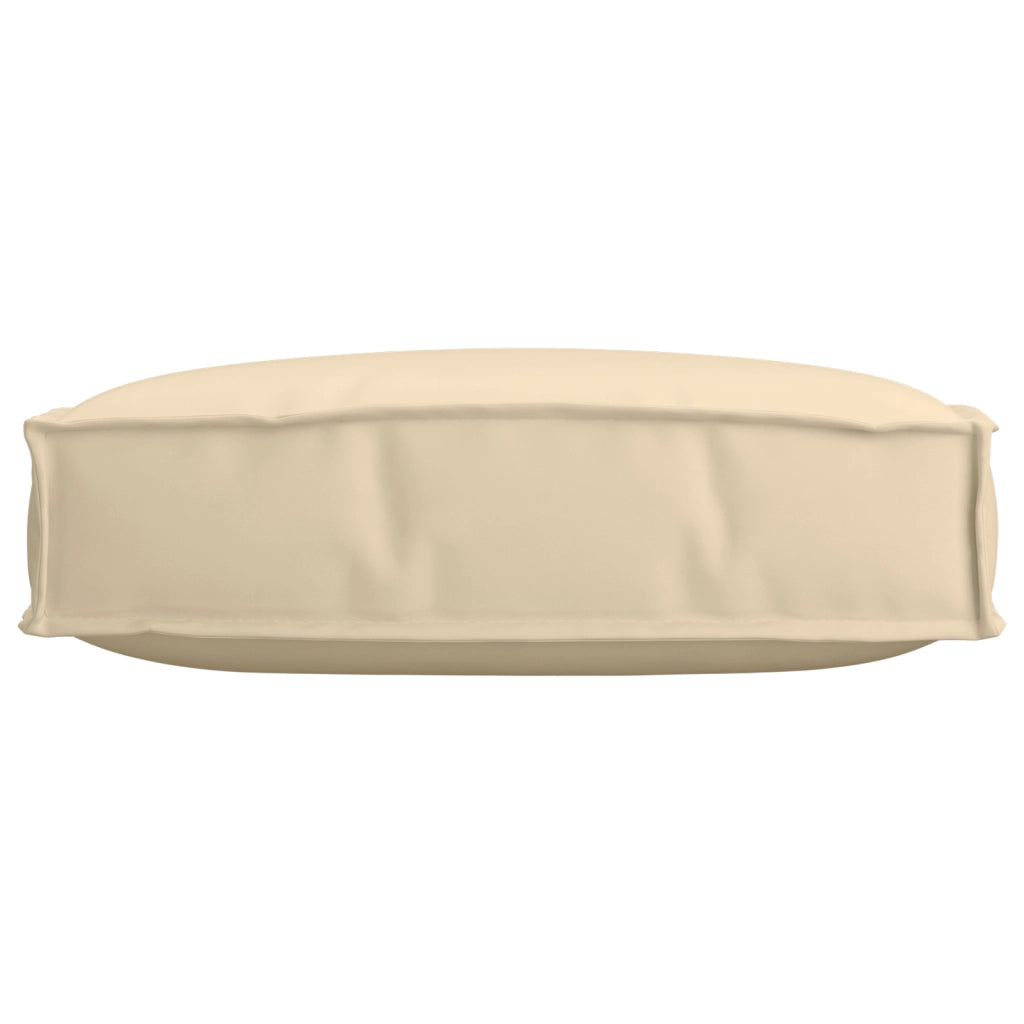 Cuscino per Pallet per Sedia Beige 60x60x12 cm Tessuto Oxford