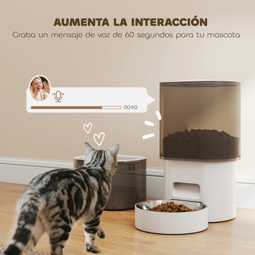 Distributore automatico cibo per cani e gatti 3L ¨C Xylo ¨C con app, 1-10 pasti/giorno, LED