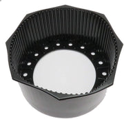 Caricatore cilindrico 12L - Corrosione resistente - PVC - Sostituto di plastica - Duraturo - Nero - Protezione contro le abrasioni - Cappuccio di chiusura