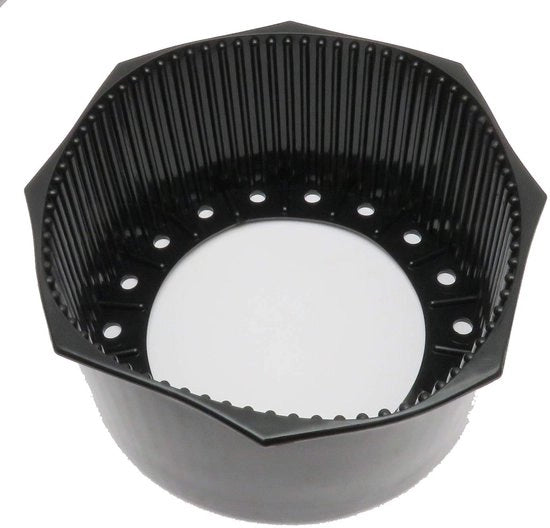 Caricatore cilindrico 12L - Corrosione resistente - PVC - Sostituto di plastica - Duraturo - Nero - Protezione contro le abrasioni - Cappuccio di chiusura