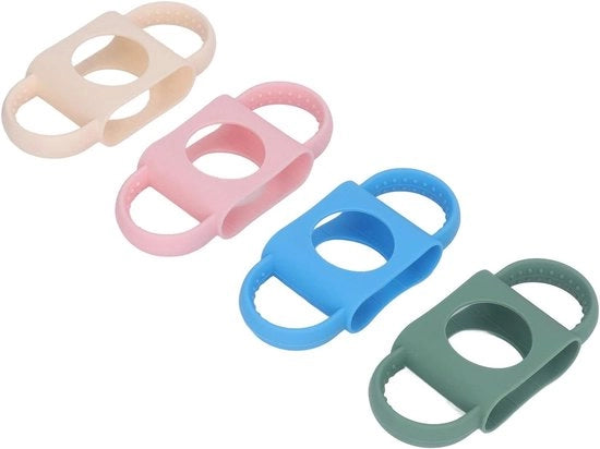 Set di 4 Manici per Biberon in Silicone con Manico Flessibile e Grip Morbido Accessori per Biberon Biberon con Manico Flessibile per Bere Facilemente Acqua