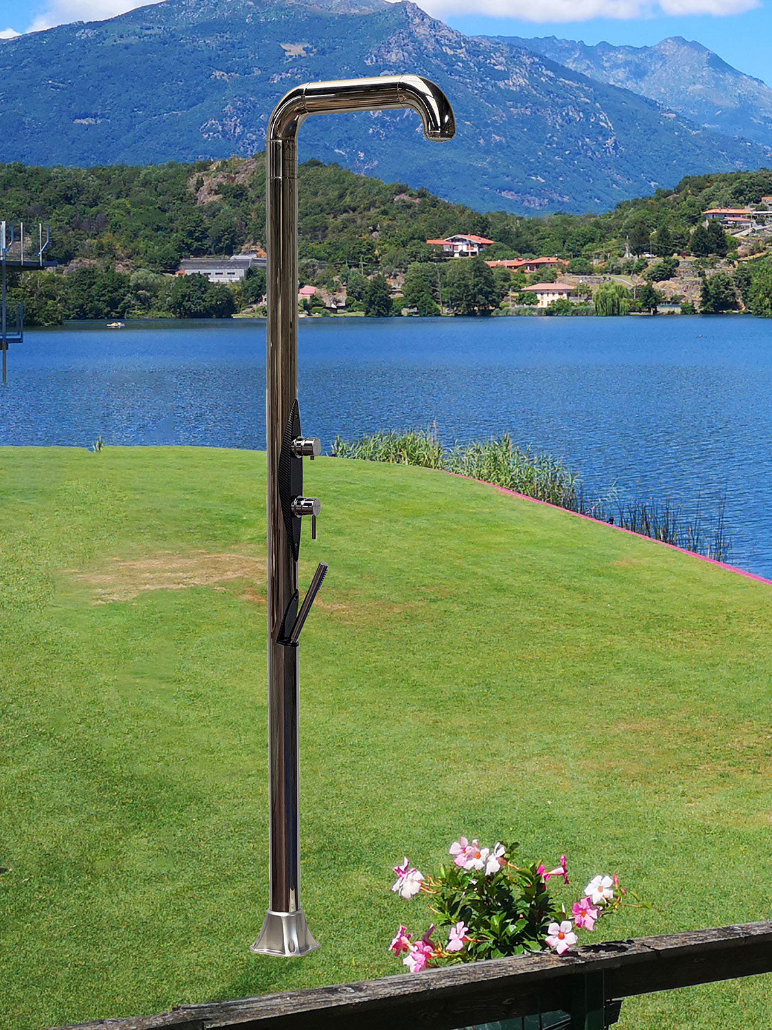 Doccia da Giardino con Soffione e Doccetta Arkema Diamond Inox I445