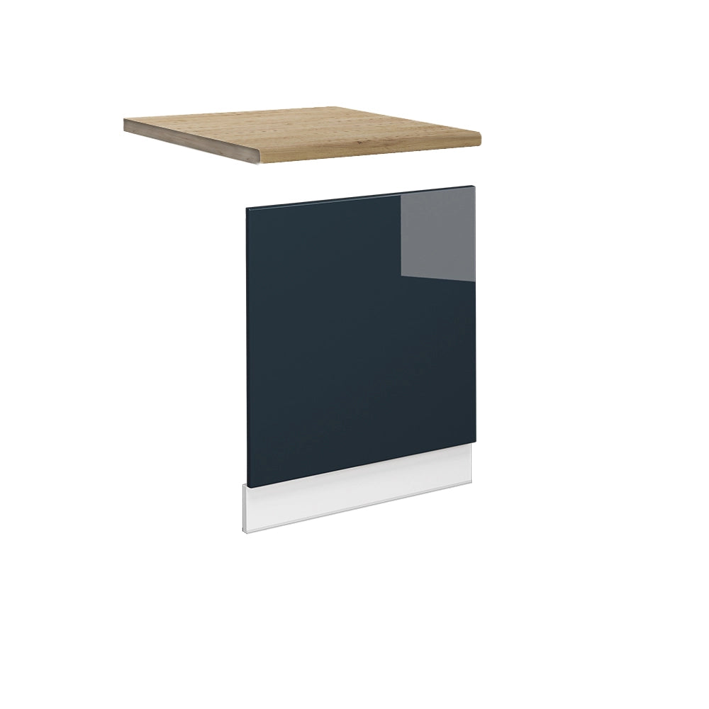 Vicco Mobili da cucina  Blu scuro lucido 60 cm , PL Rovere