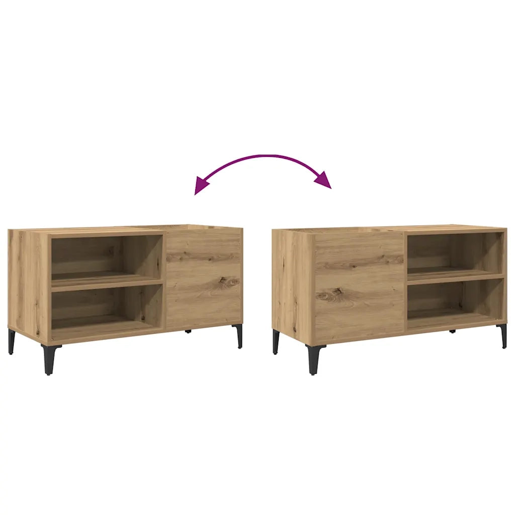 Mobile Porta Dischi Rovere Artigianale 84,5x38x48cm Multistrato CFW6855714