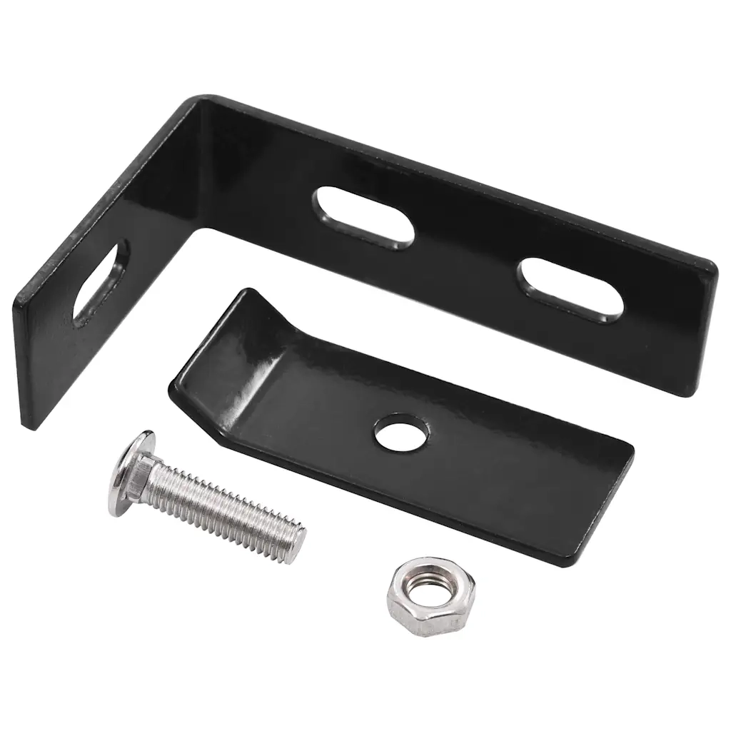 Set di Connettori Angolari a Parete 10 pz Antracite 144501