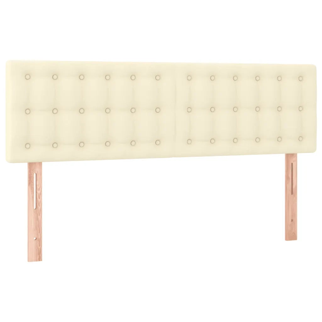 vidaXL Giroletto a Molle con Materasso e LED Crema 140x190 cm