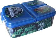 Tromba per biscotti con 3 contenitori per asilo nido e parete divisoria - tema Jurassic World