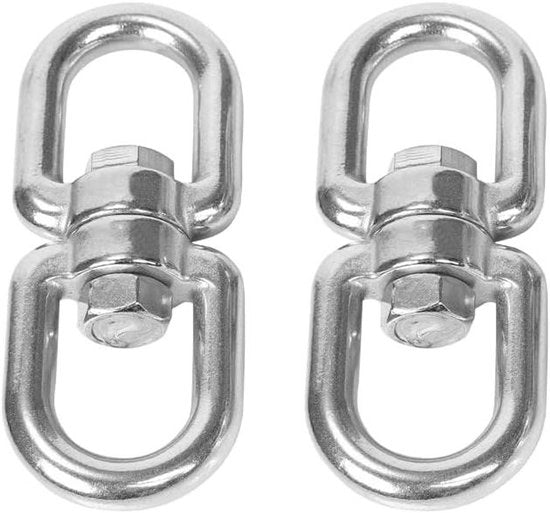 Set di 2 ingranaggi in acciaio inossidabile per reti da lettura con rotazione 360° - Accessorio per reti da lettura universale per esterni - Kit di fissaggio per reti da lettura per esterni - M6 Swivel con rotazione 360°