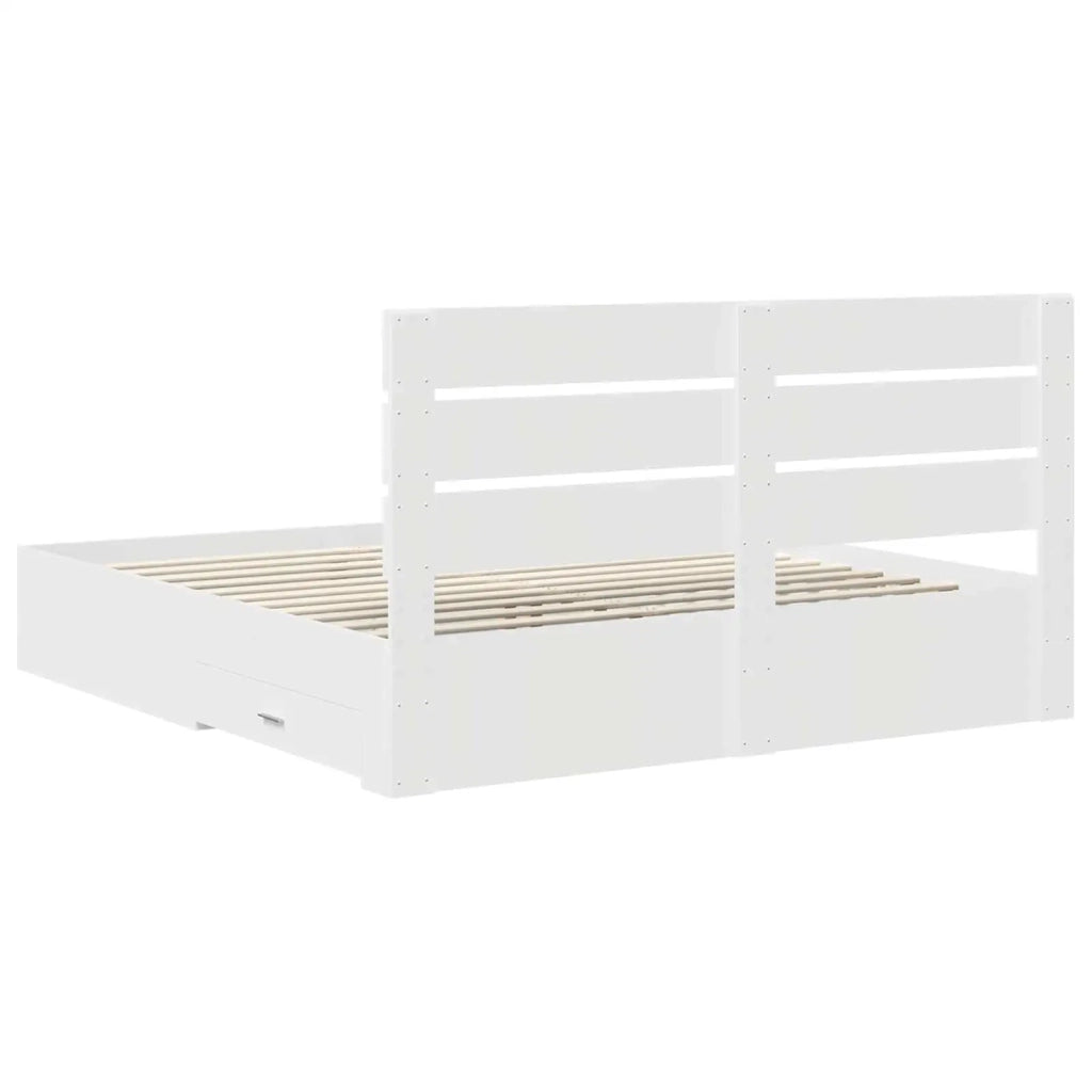 Struttura del letto Bianco 180 x 200 cm Legno multistrato 3411943
