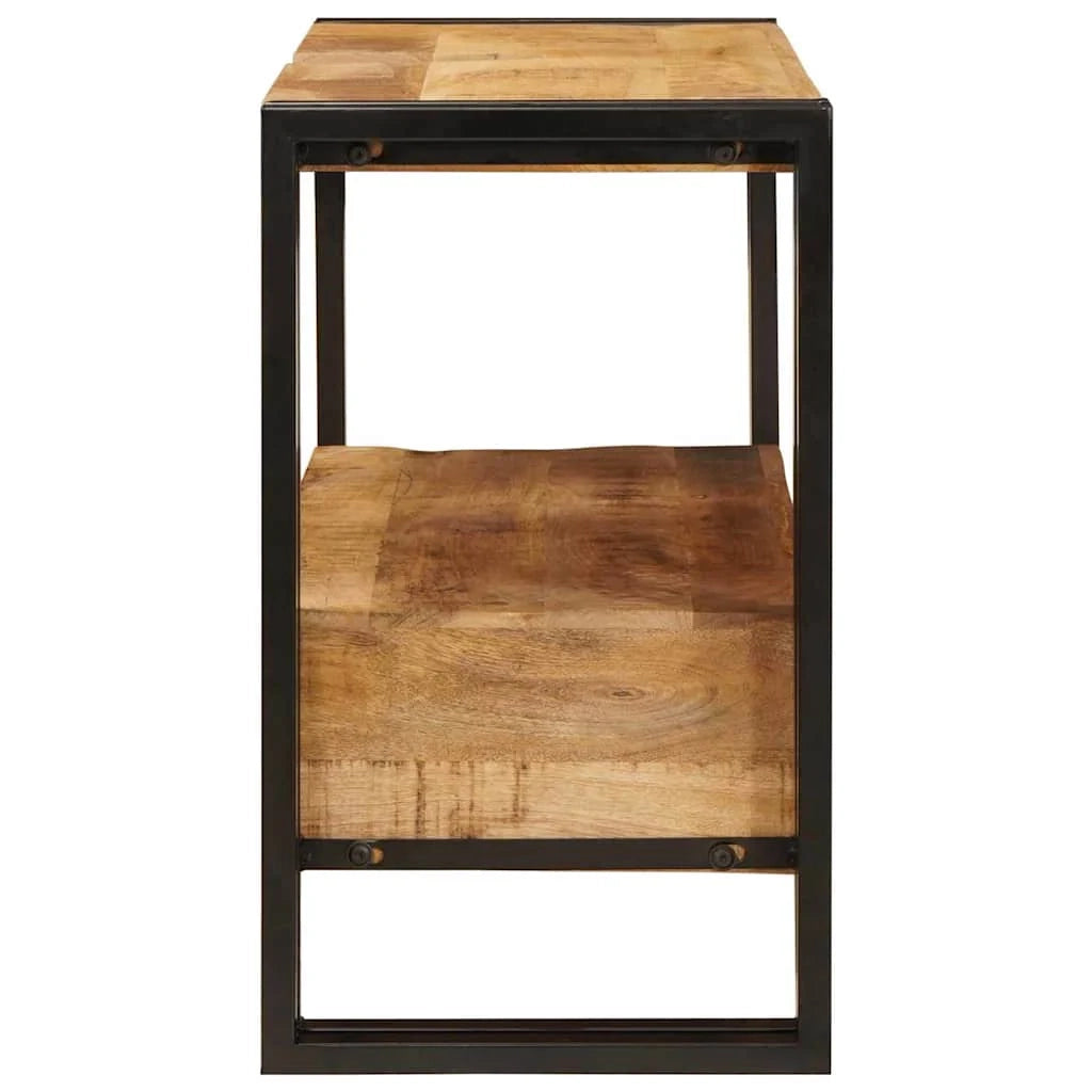 Mobiletto da toeletta con cassetto 71 x 33 x 58 cm pratico moderno interno in ferro marrone 02_0057999