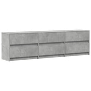 Mobile TV multimediale scaffale per televisione televisione buffet sala da pranzo soggiorno camera da letto con LED 180 x 34 x 50 cm pannelli compositi grigio 02_0026450