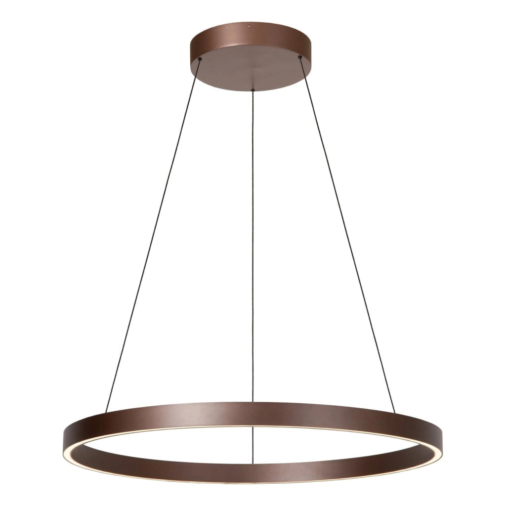 Lampada sospesa ring ruggine LIANE LED 80 cm Lucide