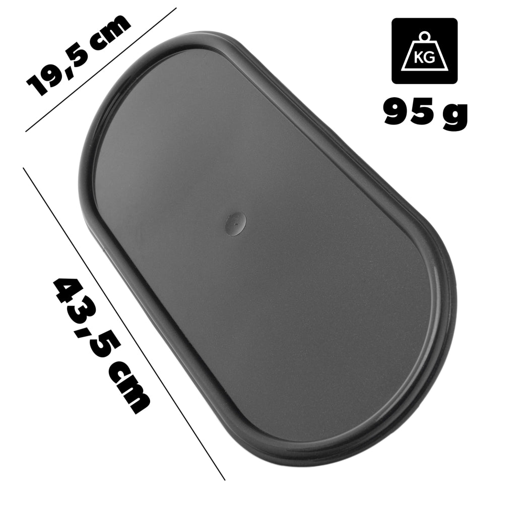 Supporto per candela funeraria KADAX 44 cm, vassoio funerario in plastica grafite