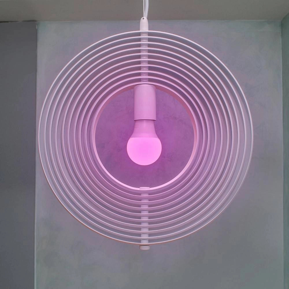 Trade Shop - Lampada A Sospensione 3d Geometrico Cerchio E27 Lampada Regolabile Pendente Lp-85b -