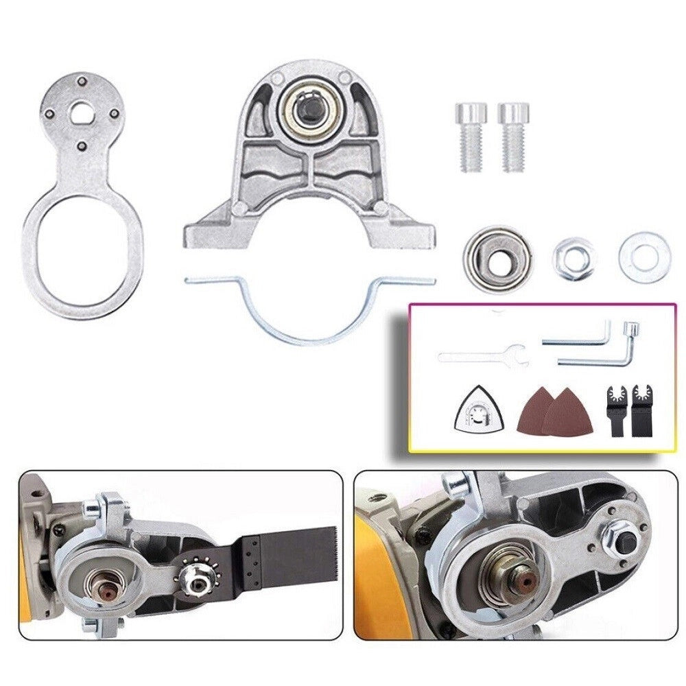 Trade Shop - Kit Conversione Da Smerigliatrice Flex A Utensile Oscillante Multifunzione 07358 -