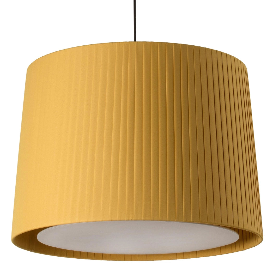 Faro Barcelona 64315-45 - SAMBA Lampada sospensione semplice nera/bordata giallo