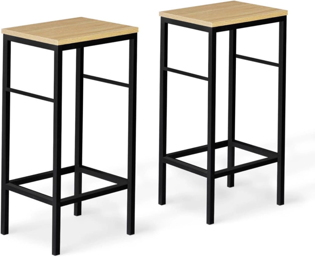 Set di tavolo da bar e 2 sgabelli di design industriale DETROIT
