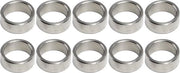Confezione da 10 set di distanziatori a rullo in acciaio inossidabile - diametro interno 12 mm - diametro esterno 15 mm - set di anelli per hardware.