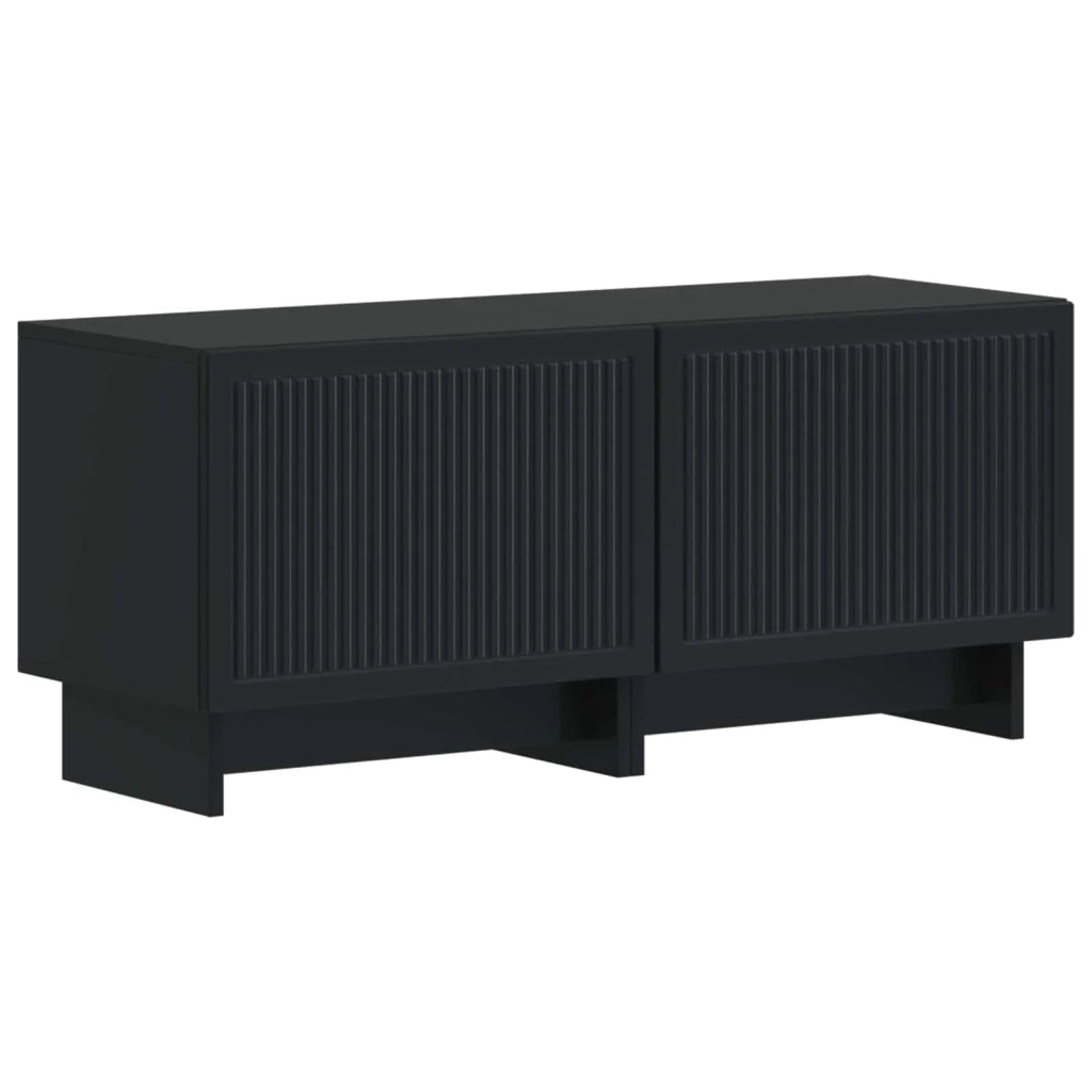 Mobile TV LED a 5 pezzi Nero Legno ingegnerizzato 3416414