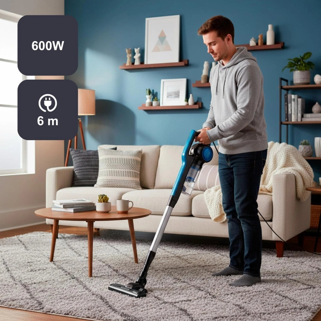 Scopa Aspirapolvere Ciclonica BXVMS602E 600 W Filtro Hepa Black+Decker