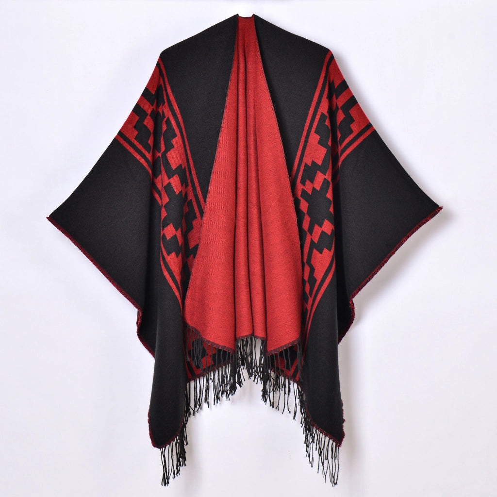 Sciarpe da donna all'ingrosso, scialli grandi in jacquard con nappe semplici