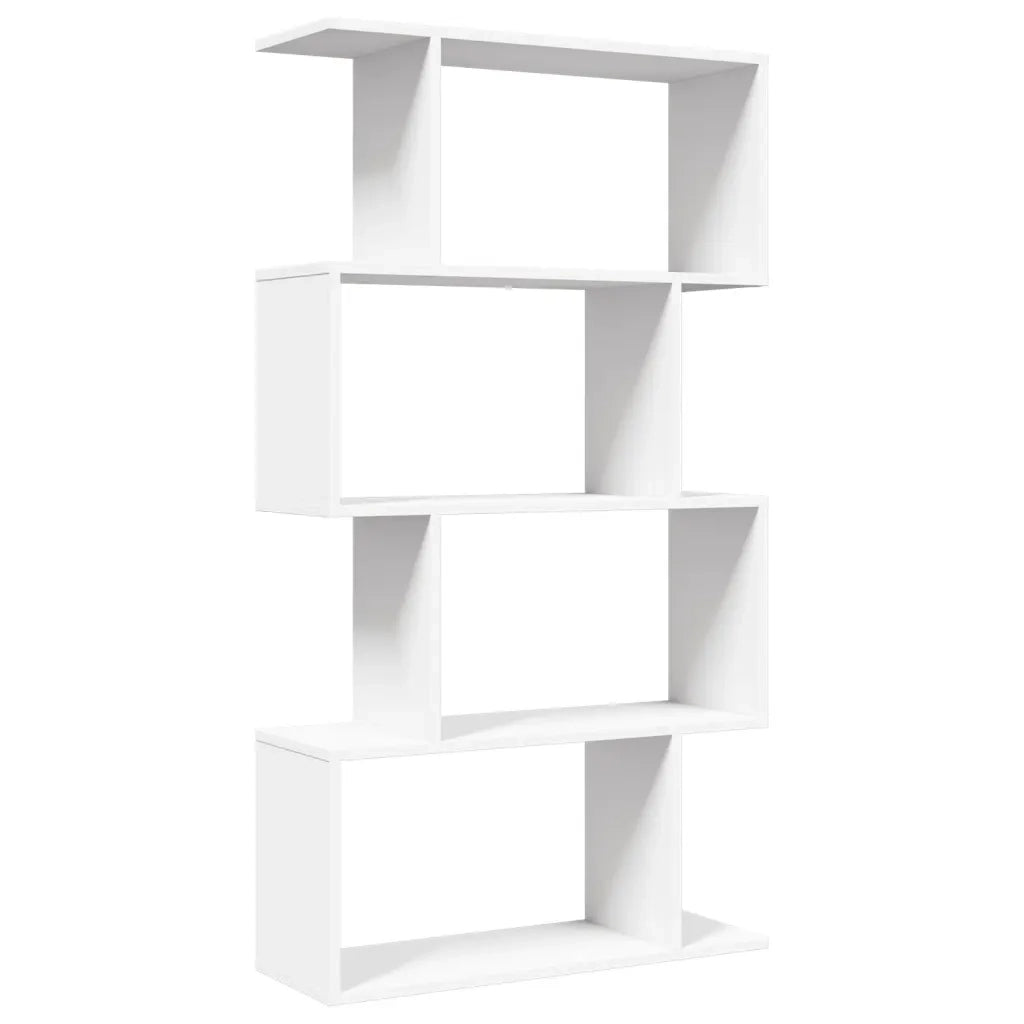 Libreria divisoria a 4 ripiani bianca 70x24x129 cm in legno ingegnerizzato 858102