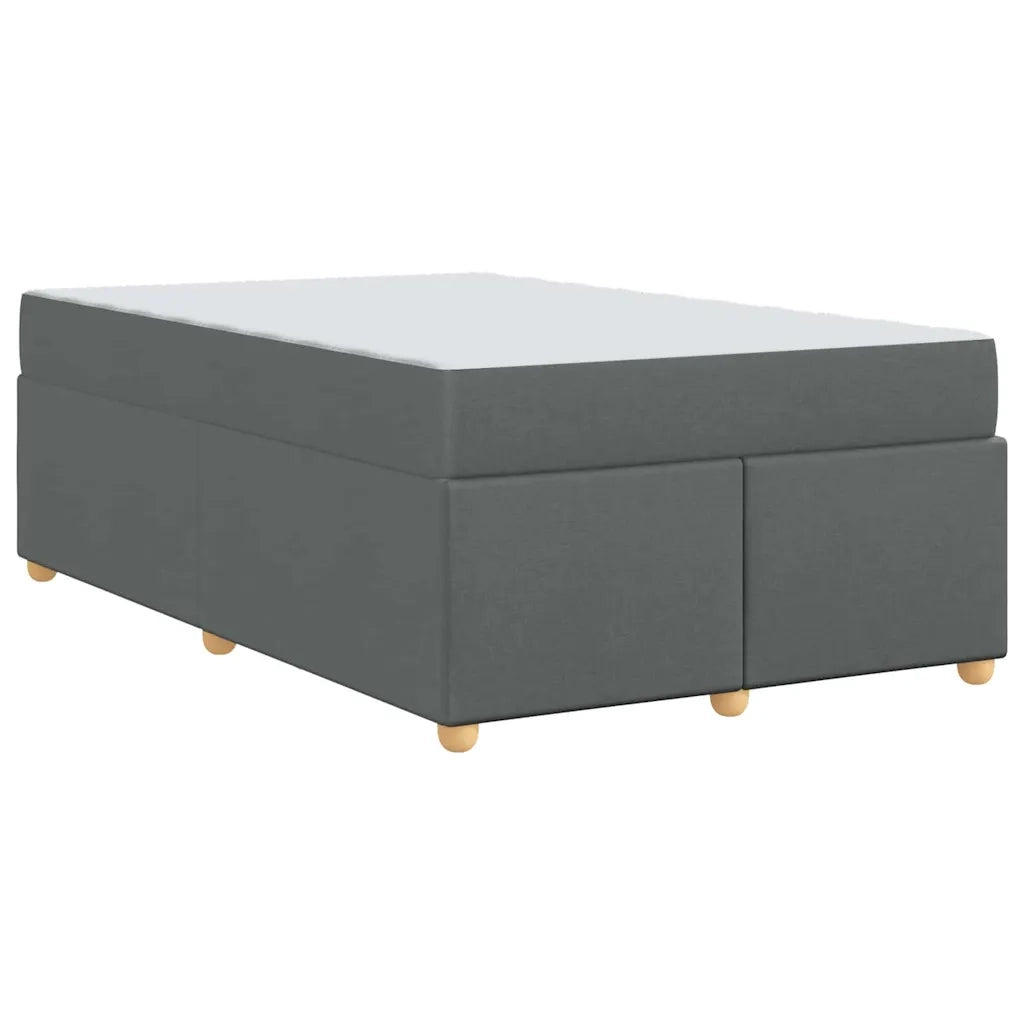 Struttura del letto Grigio scuro 120 x 200 cm Tessuto