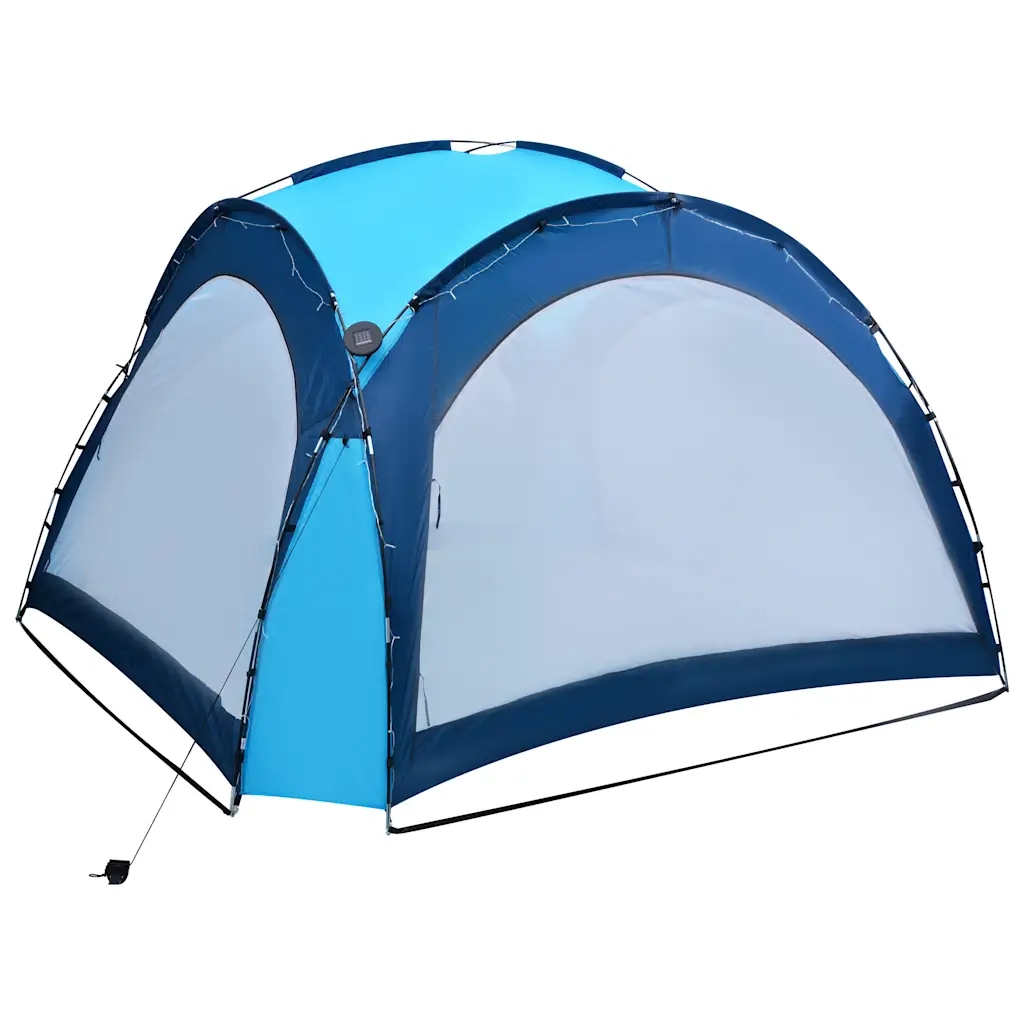 Tenda per Feste con LED e 4 Pareti 3,6x3,6x2,3 m Blu 92236