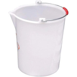 SECCHIO ALIMENTARE C/BECCO 12 L BIANCO- ICS- 1,0 pz