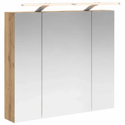 Mobiletto per specchio da Bagno | Armadio da bagno con porta Rovere Artigianale