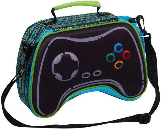 Tas per bambini con controller da gioco 3D per la scuola, il viaggio, con isolamento e contenitore per bottiglia