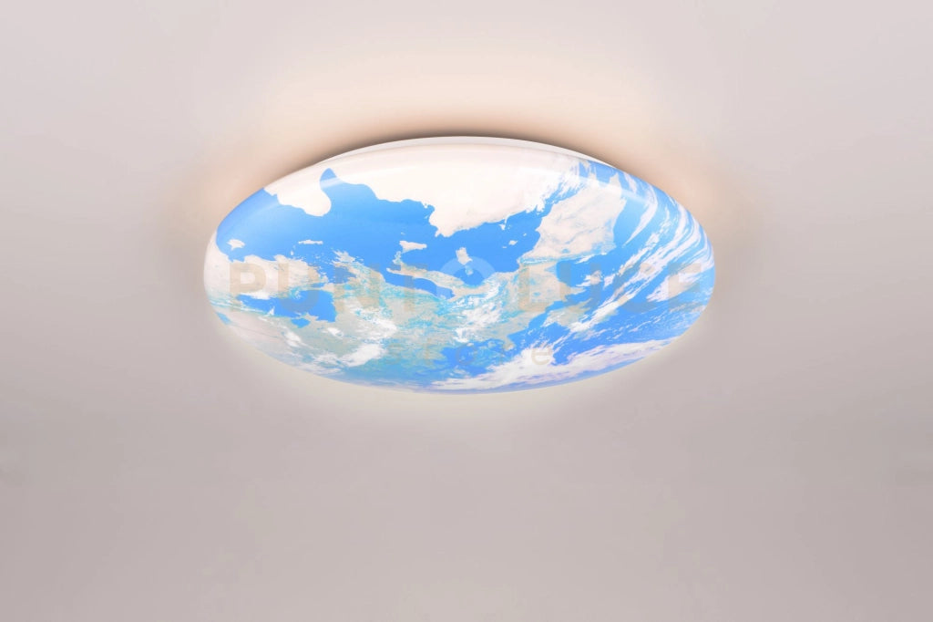 TERRA PLAFONIERA LED 15W 1500lm, 3000K EFFETTO TERRA MULTICOLRE IN PLASTICA D. 37CM IP44