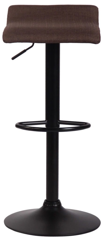 Sgabello Dyn V2 in tessuto marrone,nero