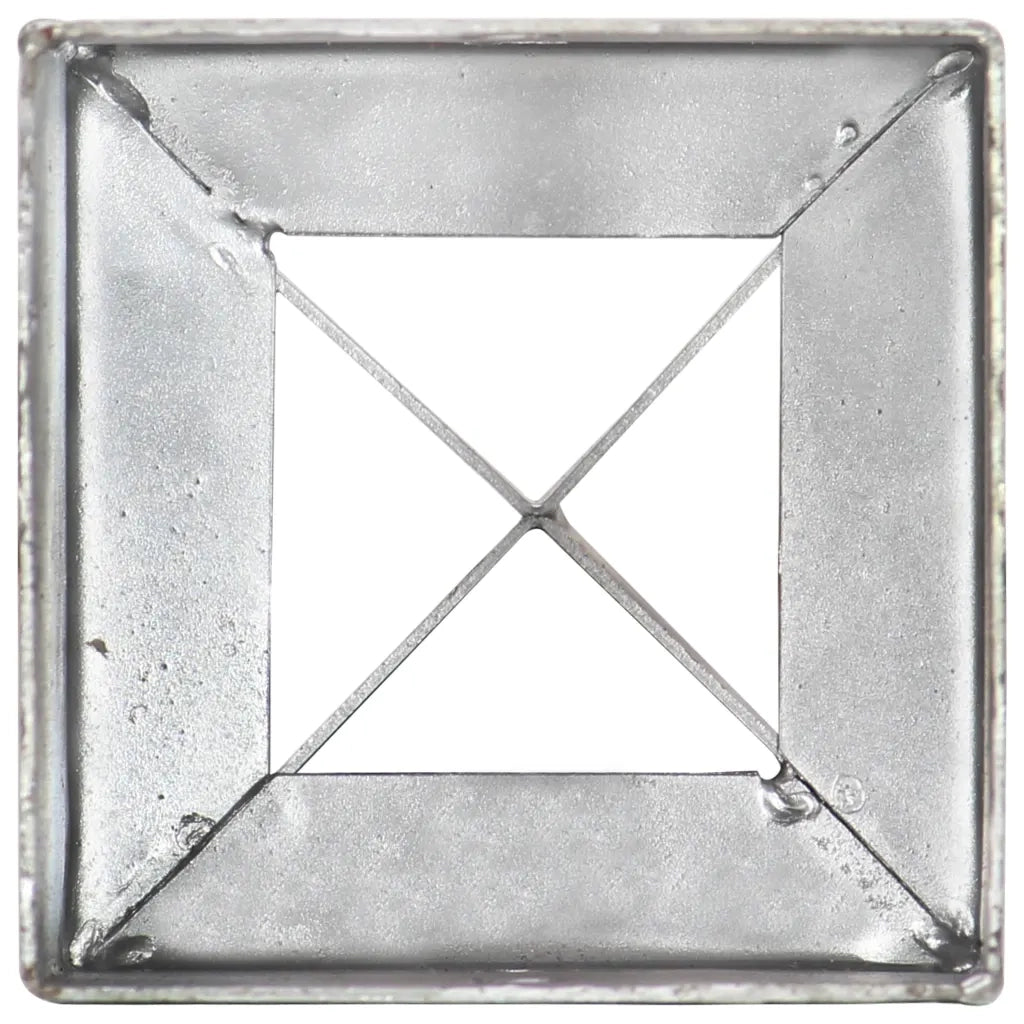 Picchetti di Terra 12 pz Argento 10x10x76 cm in Acciaio Zincato CFW5704771
