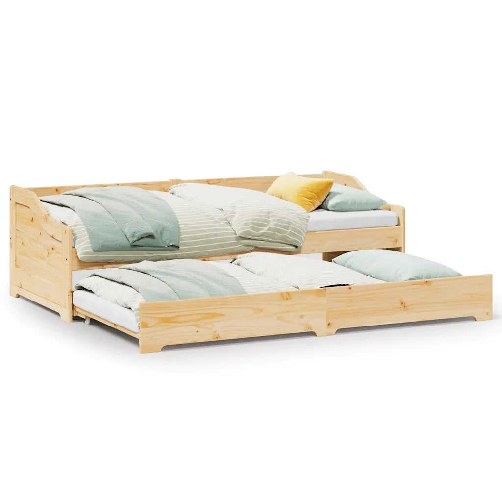 vidaXL Lettino con Rotelle senza Materasso IRUN 90x200 cm
