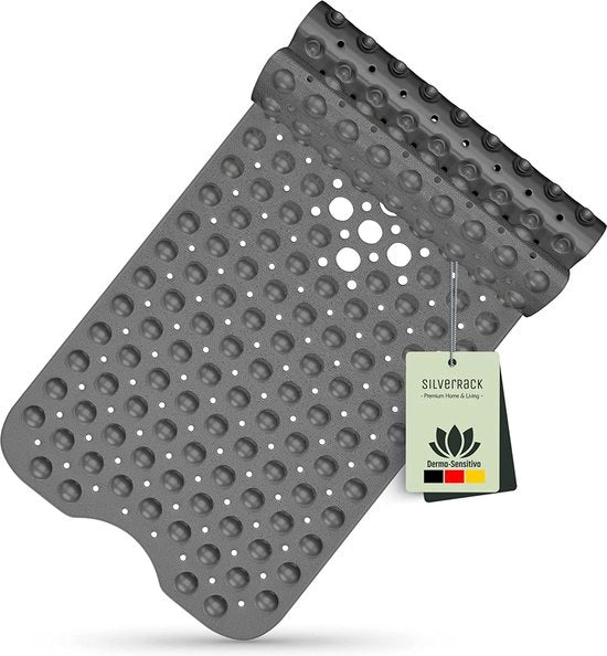 Mat antiscivolo per doccia o bagno con ganci di aggancio