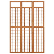 Divisorio Ambienti | Divider per stanze | Paravento a 3 Pannelli in Legno Massello di Abete 121x180,5 cm