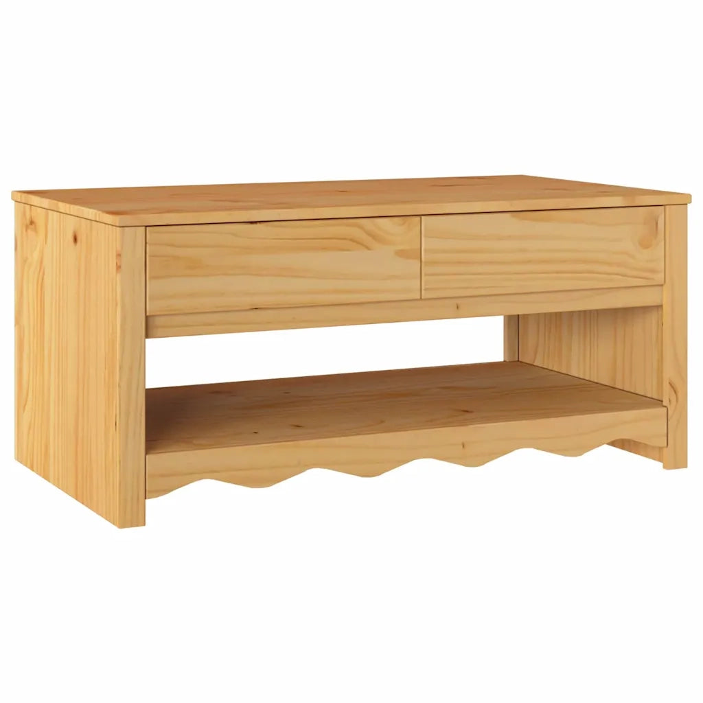 Tavolino da salotto con cassetto Drammen Rovere 99 x 55 x 45 cm 42003044