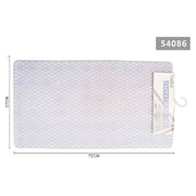 Trade Shop - Tappeto Per Doccia Tappetino Vasca Da Bagno Rettangolare 37 X 72 Cm Bianca 54086 -