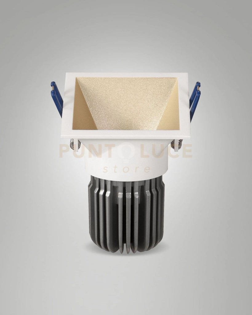 TOODLE INCASSO QUADRATA ASIMMETRICA 3000K 1250LM 11W ORO DIMMERABILE